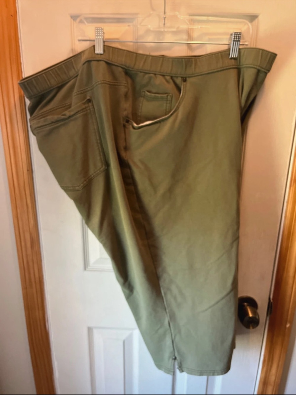 Catherines Olive Green Pull-On Jeggings